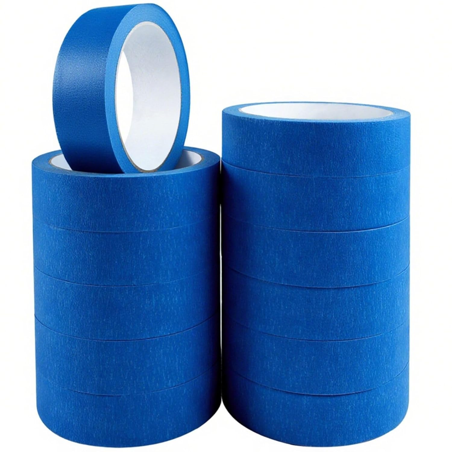 12 Rolls Masking Tape for Painting - 25mm x 20m Blue Painters Tape