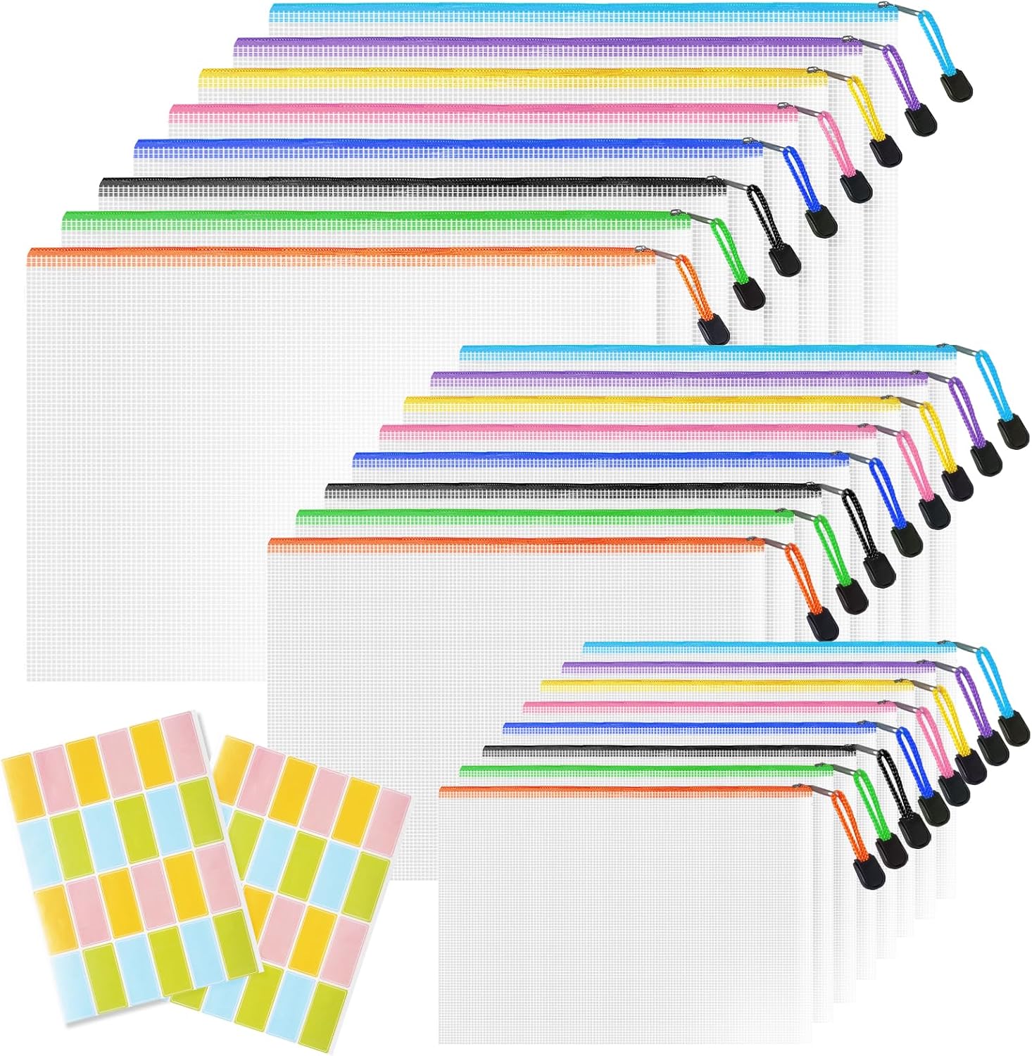 Plastic Wallets Folders Zip Lock Bags - A4 A5 A6