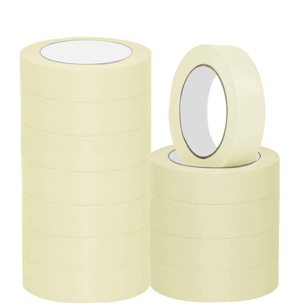 Beige Adhesive Crafts Painters Tapes 12 Rolls (25mm x 20M)