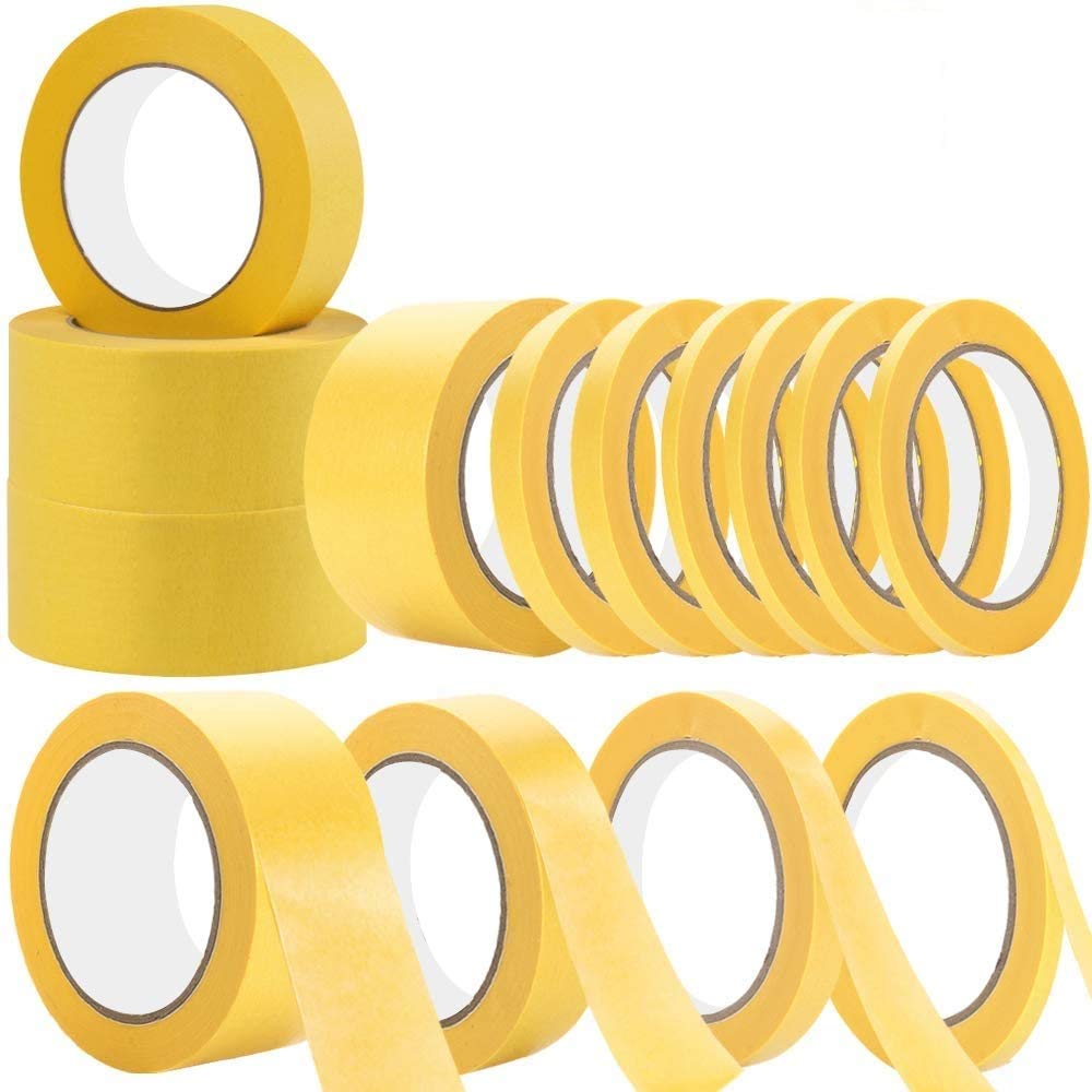 Masking Tape 14 Pack, Masking Tape for Painting Artists Painters Tape 52mm 40mm 27mm 14mm 4mm of Painting Tapes