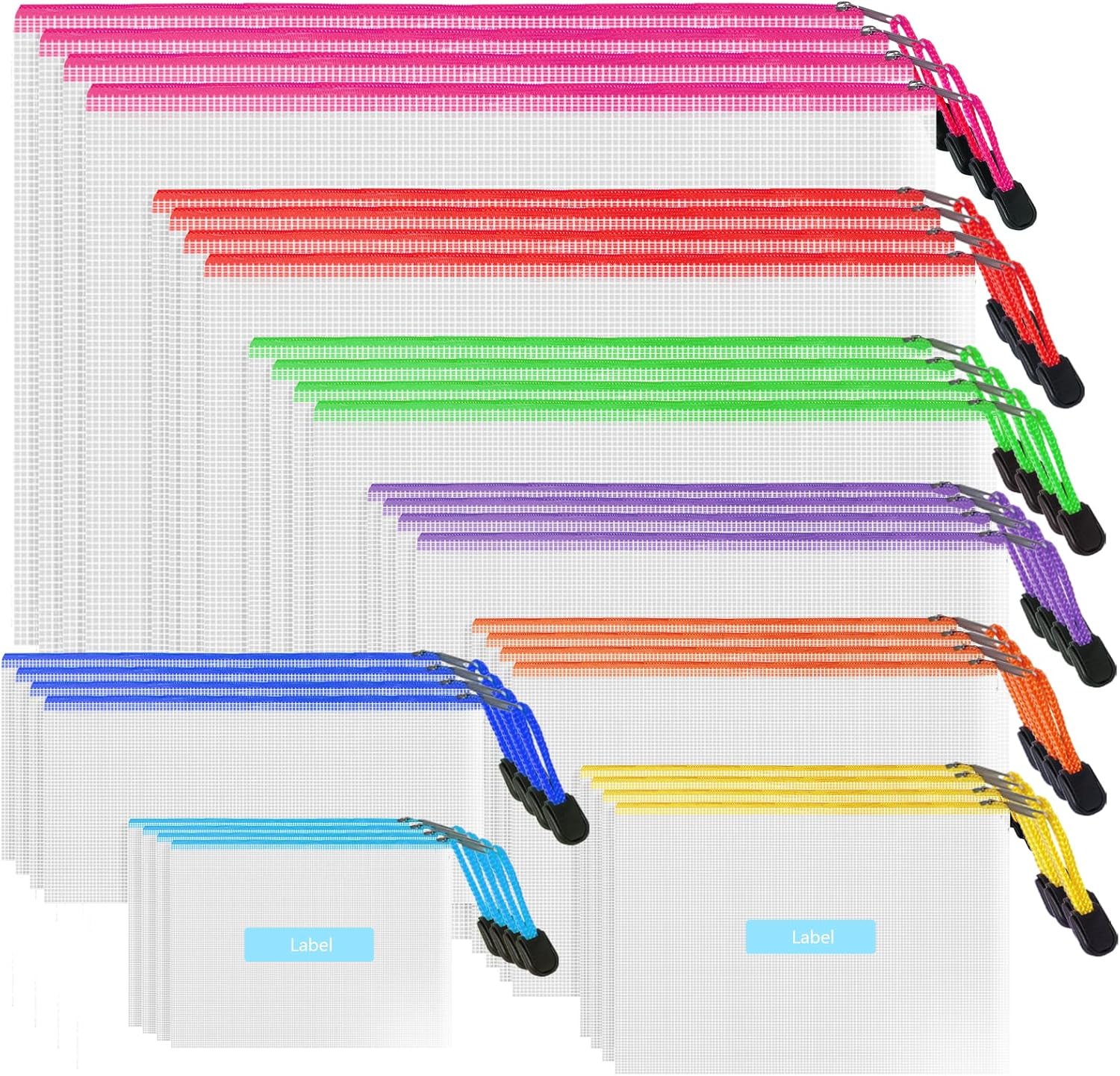 Zip Folders - (8 Sizes - B4 A4 B5 A5 B6 A6 Bill B8)